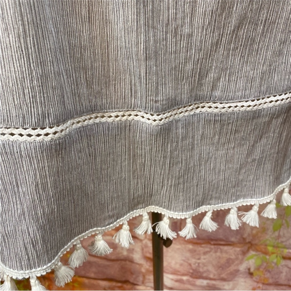Calessa Off-the-Shoulder Fringe Tassels‎ Boho Top - Picture 3 of 8